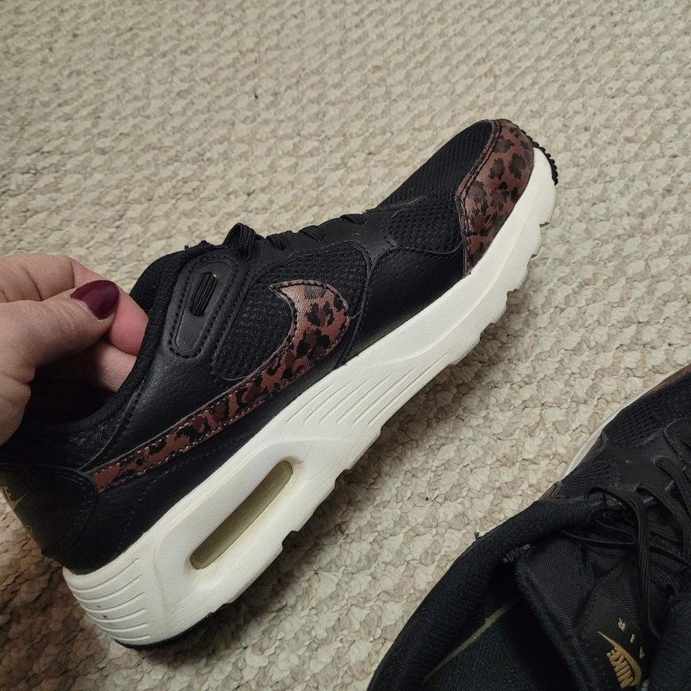 Nike Air Black Leopard Sneakers Women's 8.5 - Picture 10 of 12